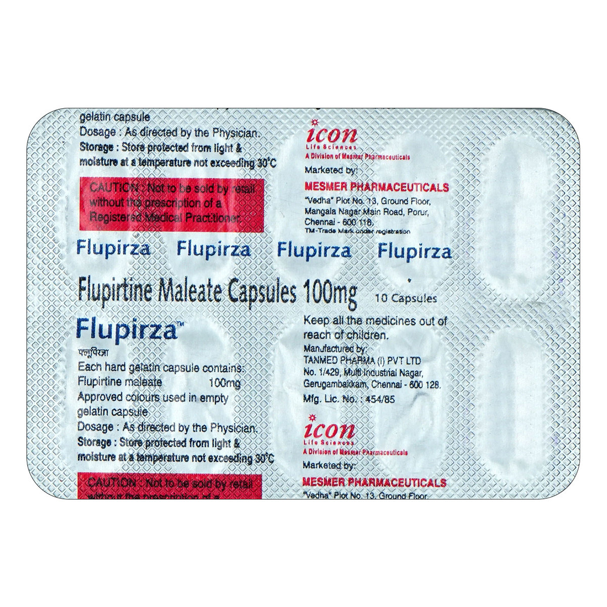 Flupirza Capsule 10's, Pack of 10 CAPSULES Flupirza Capsule 10's, Pack of 10 CAPSULES