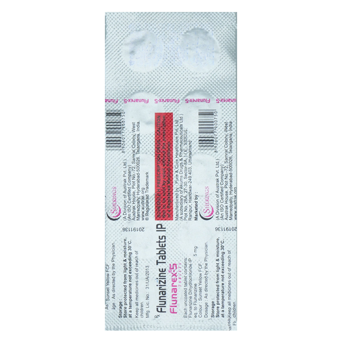 Flunarex-5 Tablet 10's, Pack of 10 TabletS Flunarex-5 Tablet 10's, Pack of 10 TabletS