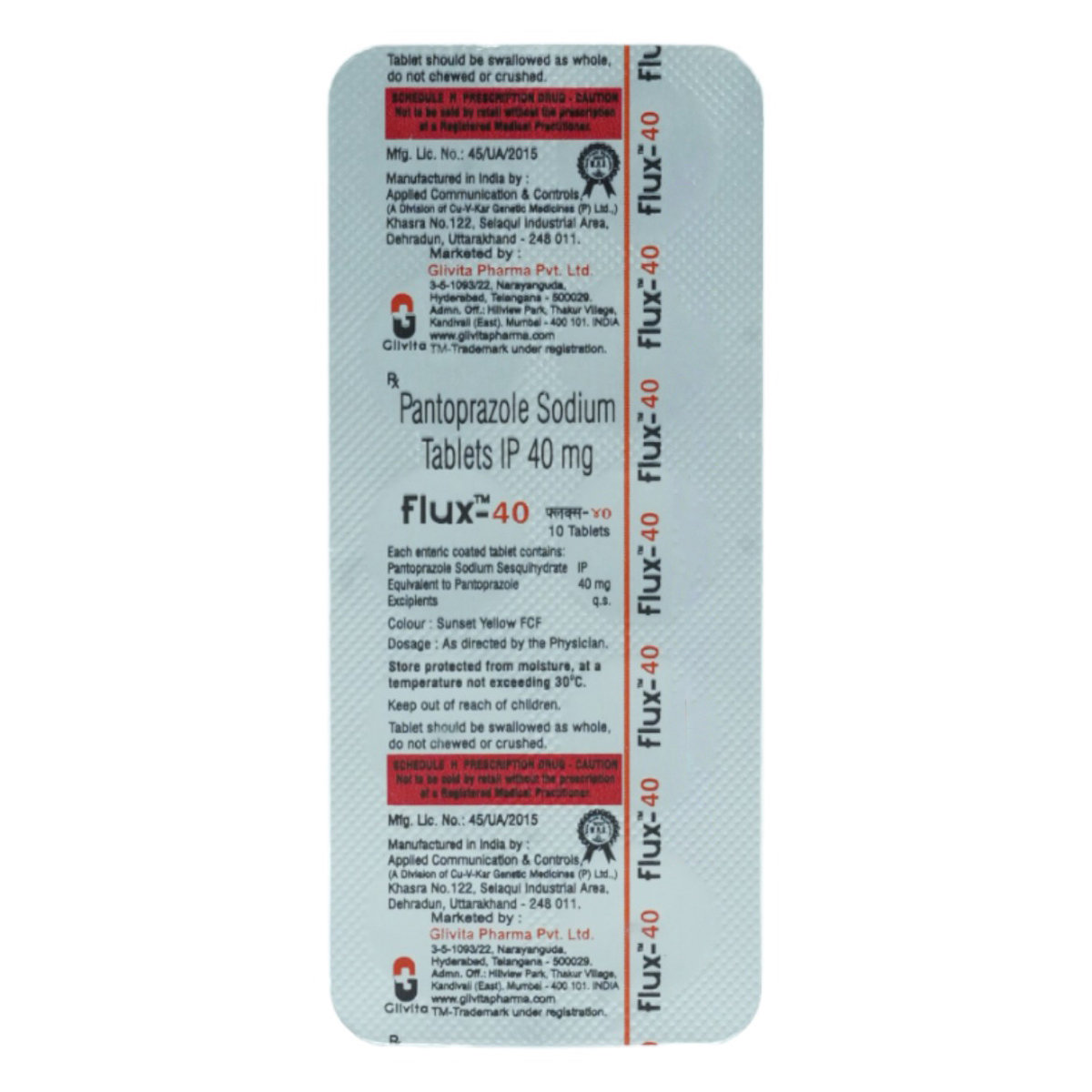 Flux-40 Tablet 10's, Pack of 10 TabletS Flux-40 Tablet 10's, Pack of 10 TabletS