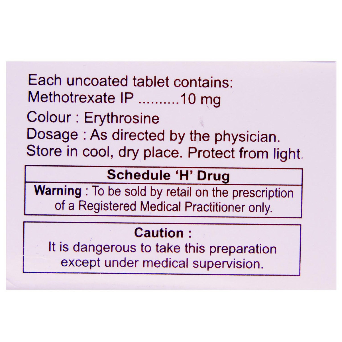 Folitrax-10 Tablet 10's, Pack of 10 TABLETS Folitrax-10 Tablet 10's, Pack of 10 TABLETS