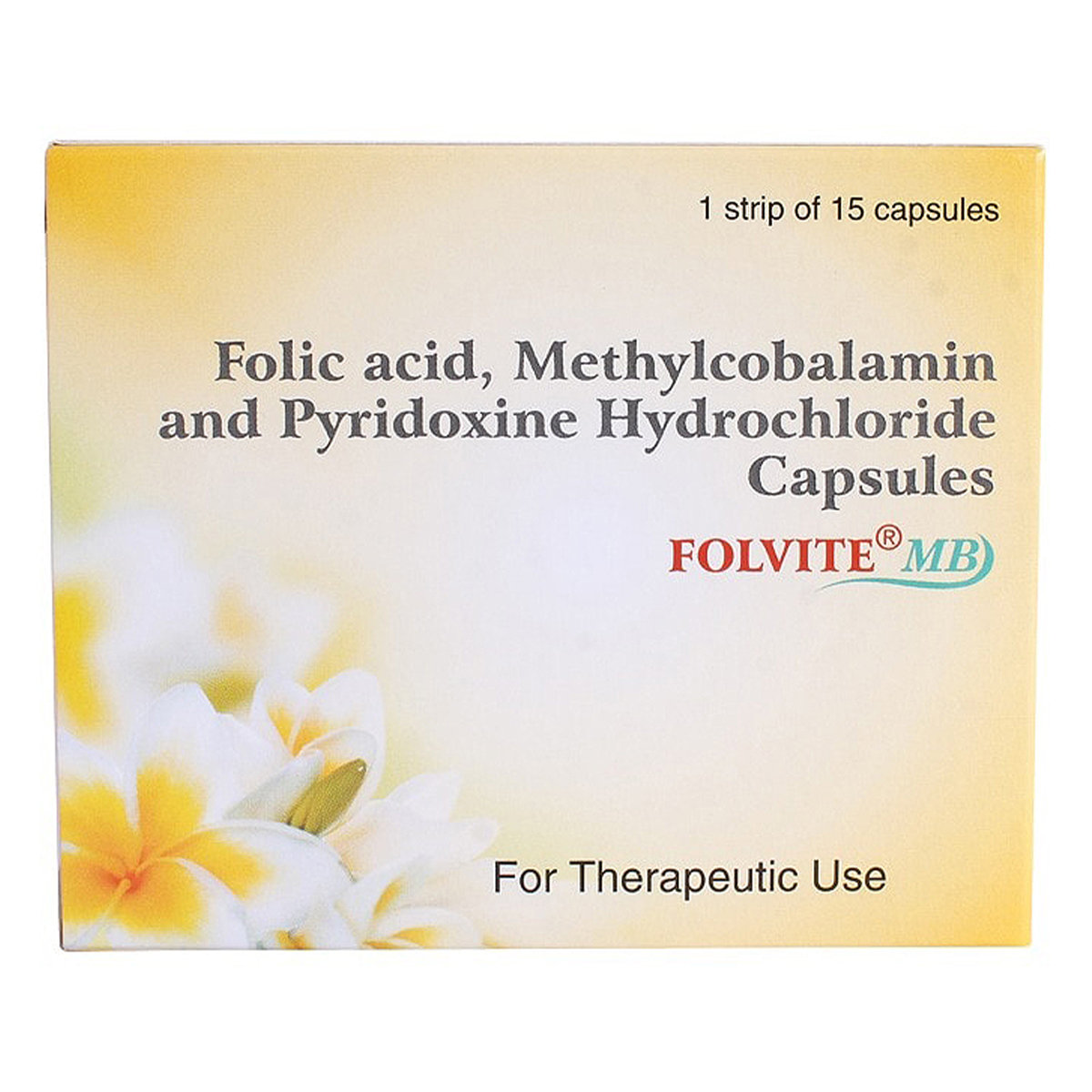Folvite MB Capsule 15's, Pack of 15 CapsuleS Folvite MB Capsule 15's, Pack of 15 CapsuleS
