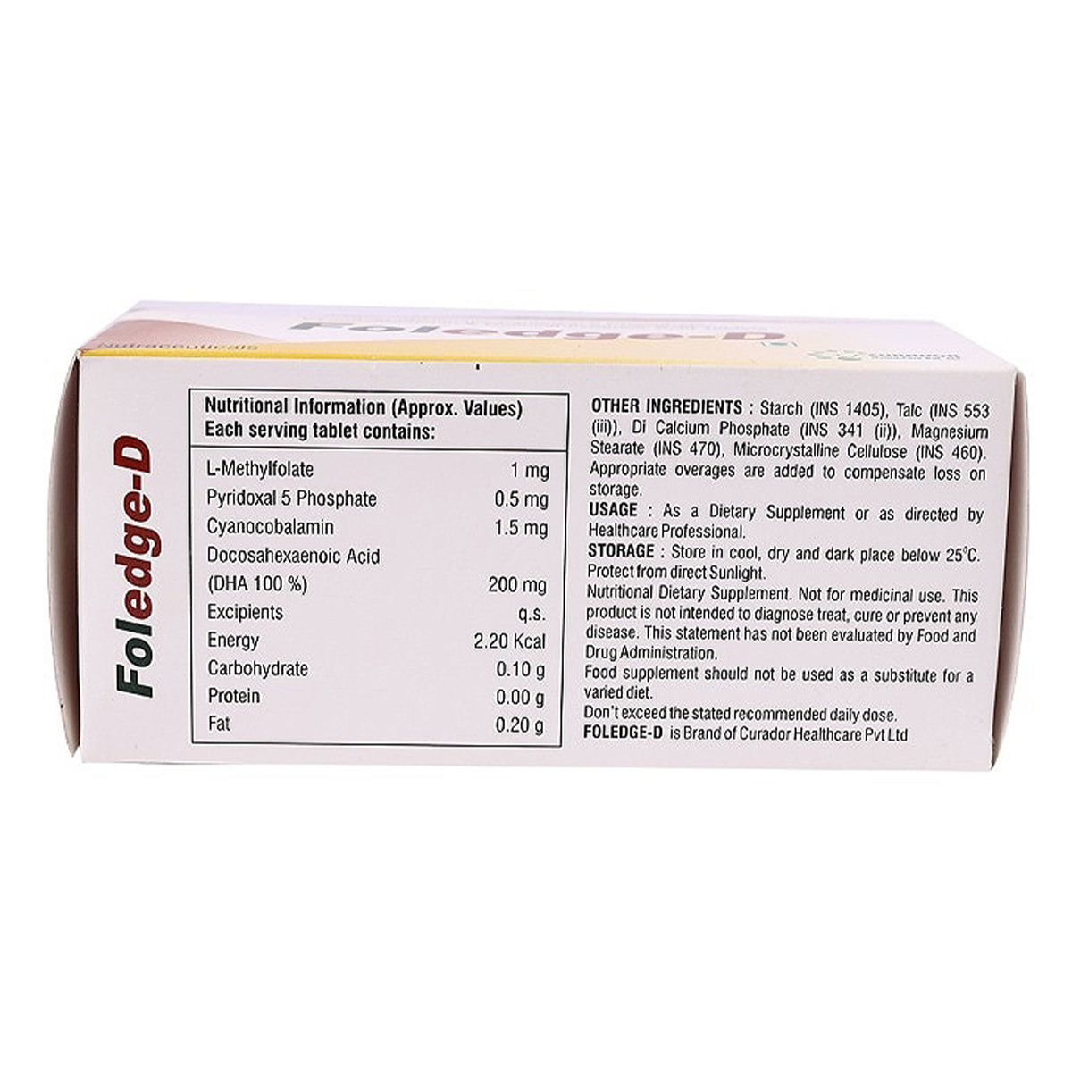 Foledge-D Tablet 10's, Pack of 10 TABLETS Foledge-D Tablet 10's, Pack of 10 TABLETS
