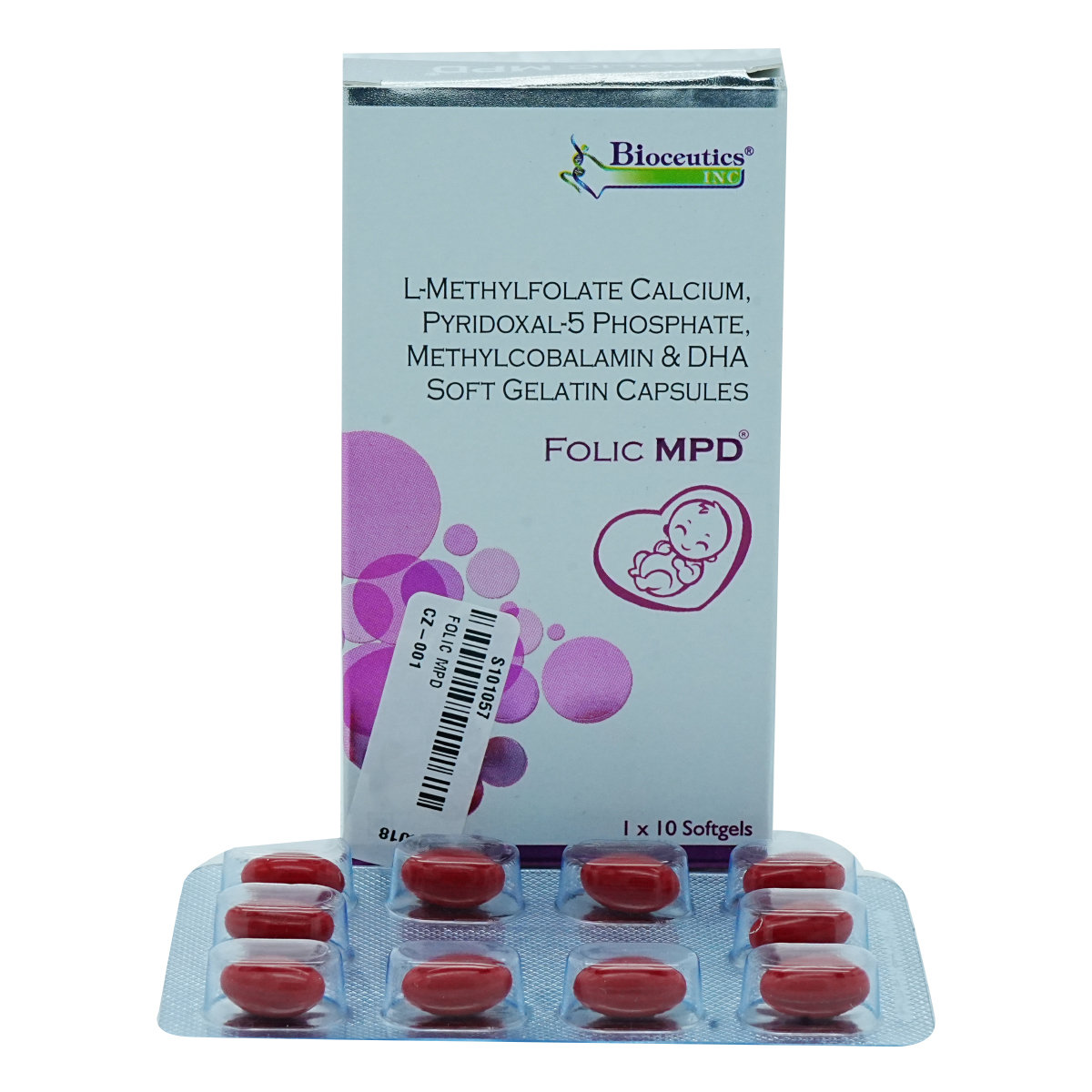 Folic MPD Capsule 10's, Pack of 10 Folic MPD Capsule 10's, Pack of 10