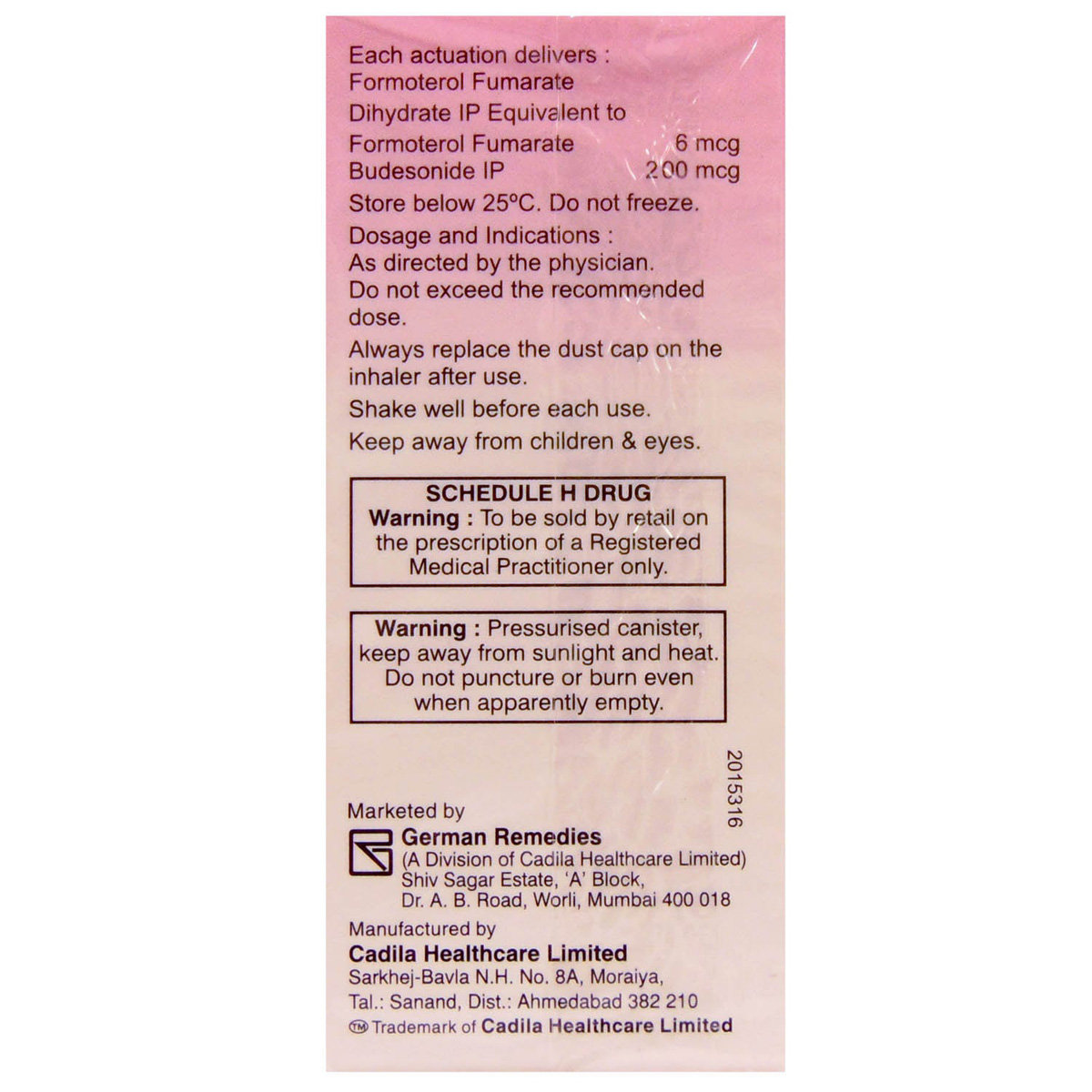 Formonide 200 Respicap 30's, Pack of 1 CAPSULE Formonide 200 Respicap 30's, Pack of 1 CAPSULE