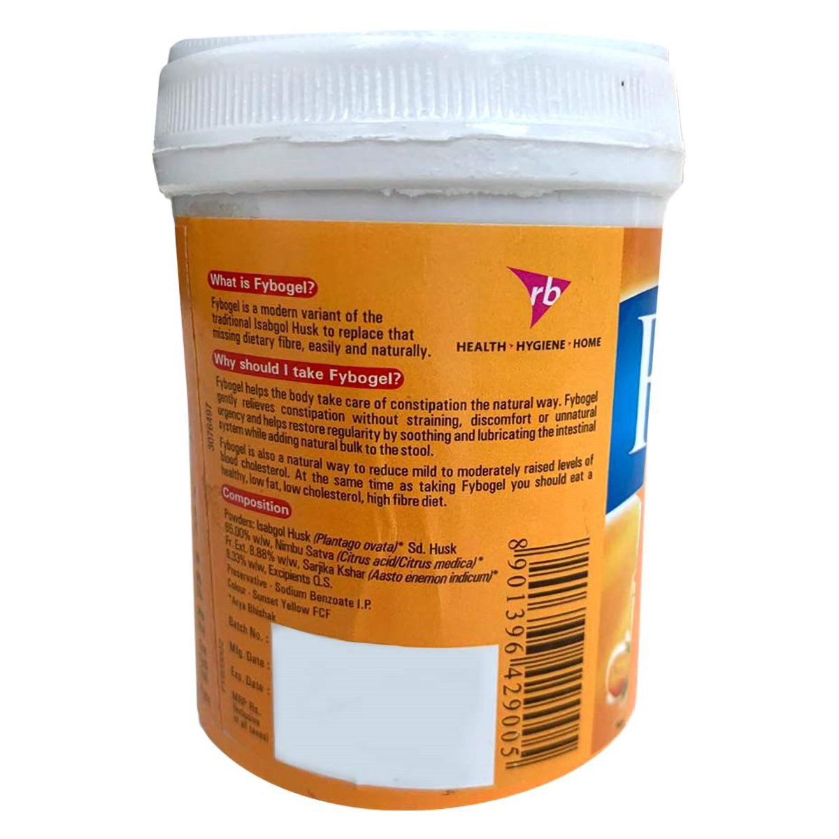 Fybogel Hi-Fibre Isabgol Husk Orange Flavour Powder, 100 gm, Pack of 1 Fybogel Hi-Fibre Isabgol Husk Orange Flavour Powder, 100 gm, Pack of 1