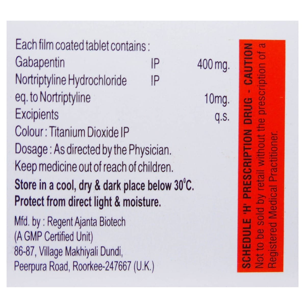 Gabalip NT Tablet 10's, Pack of 10 TabletS Gabalip NT Tablet 10's, Pack of 10 TabletS