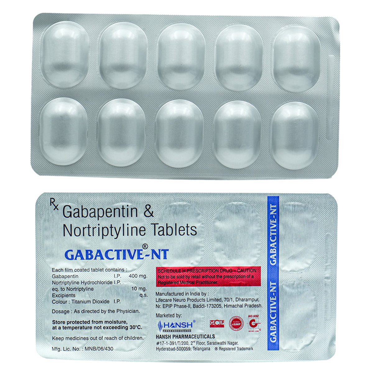 Gabactive-NT Tablet 10's, Pack of 10 TabletS Gabactive-NT Tablet 10's, Pack of 10 TabletS