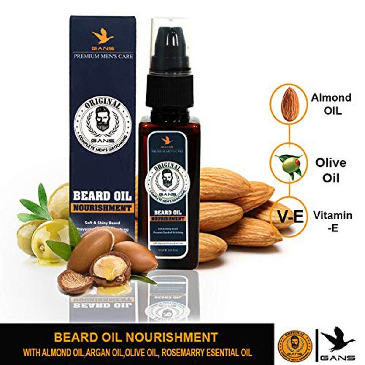 Gans Nourishment Beard Oil, 50 ml, Pack of 1 Gans Nourishment Beard Oil, 50 ml, Pack of 1