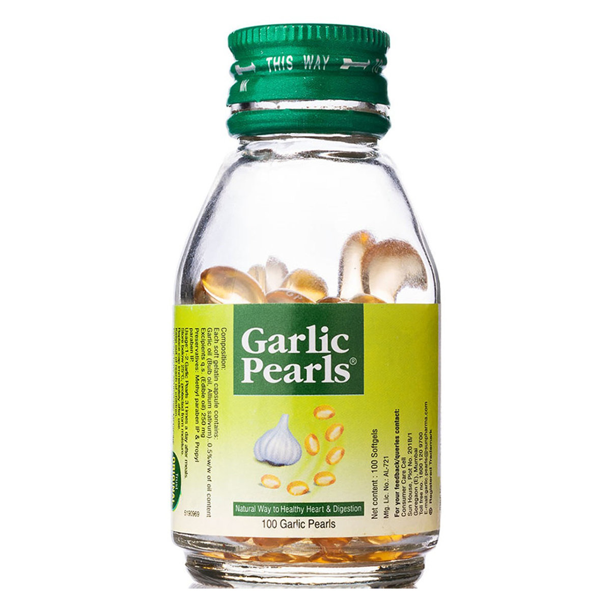 Garlic Pearls, 100 Capsules, Pack of 1 Garlic Pearls, 100 Capsules, Pack of 1