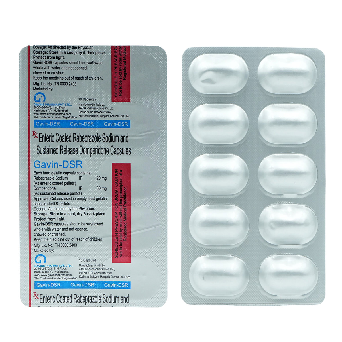 Gavin-Dsr Capsule 10'S, Pack of 10 CapsuleS Gavin-Dsr Capsule 10'S, Pack of 10 CapsuleS