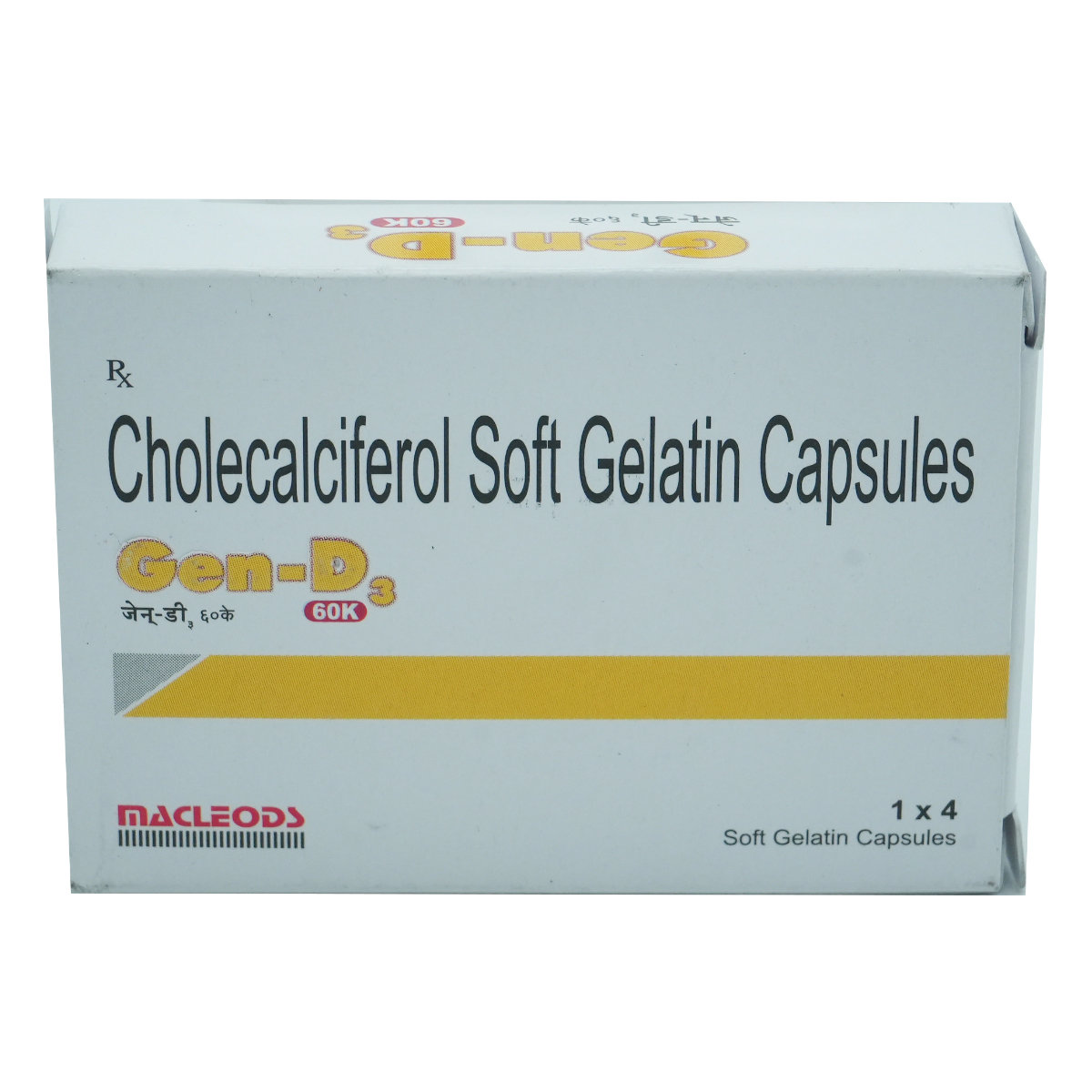 Gen-D3 60K Softgel Capsule 4's, Pack of 4 Gen-D3 60K Softgel Capsule 4's, Pack of 4