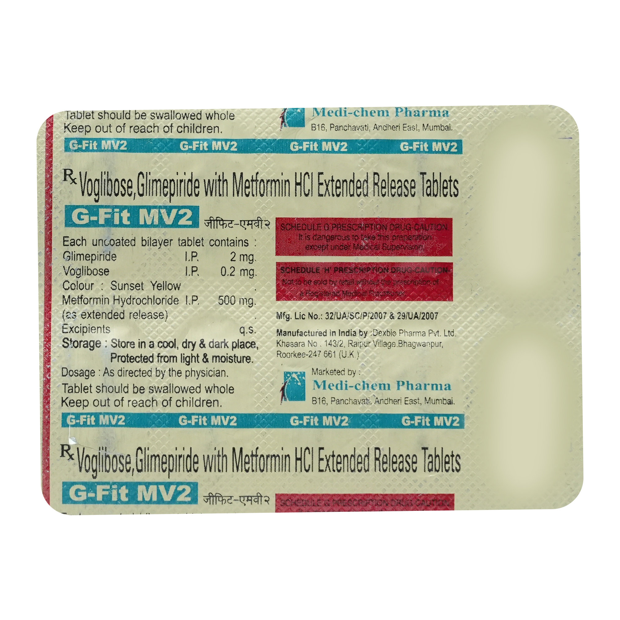 G-Fit MV2 Tablet 10's, Pack of 10 TABLETS G-Fit MV2 Tablet 10's, Pack of 10 TABLETS