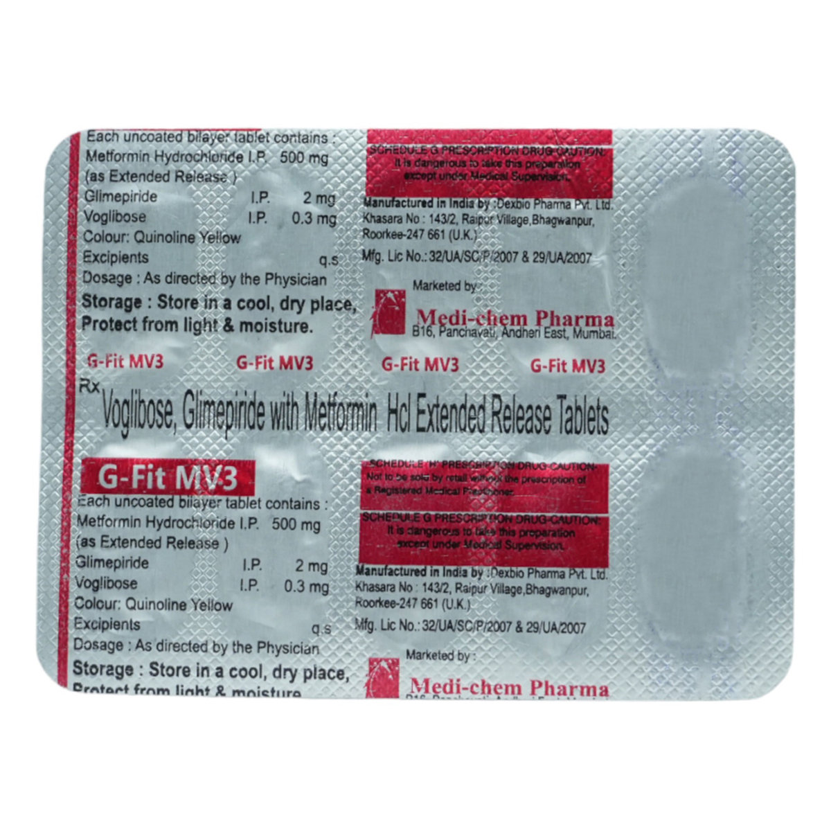 G-Fit MV 3 Tablet 10's, Pack of 10 TABLETS G-Fit MV 3 Tablet 10's, Pack of 10 TABLETS