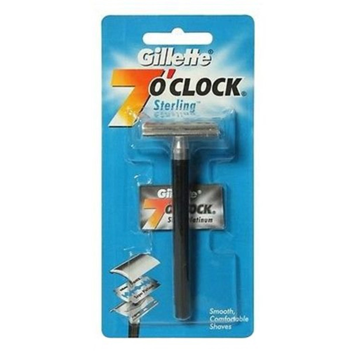 Gillette 7'O Clock Sterling Razor, 1 Count, Pack of 1 Gillette 7'O Clock Sterling Razor, 1 Count, Pack of 1