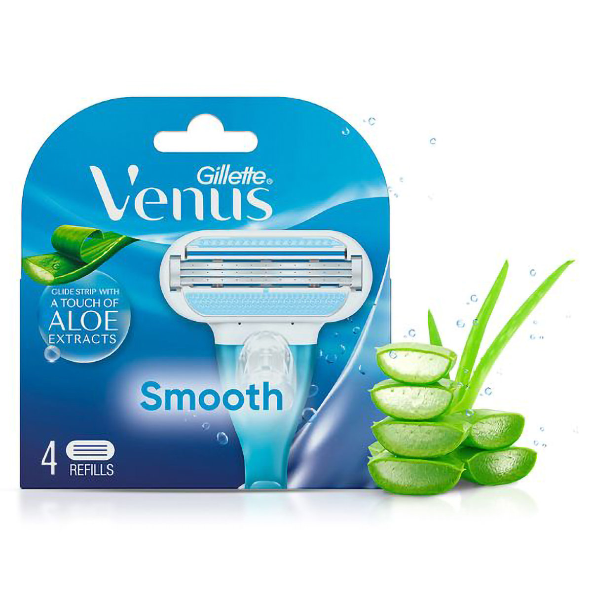 Gillette Venus Smooth Razor Cartridges, 4 Count, Pack of 1 Gillette Venus Smooth Razor Cartridges, 4 Count, Pack of 1