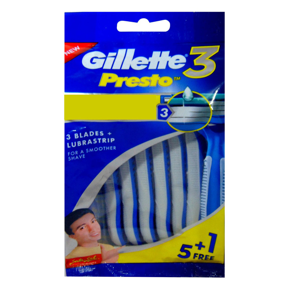 Gillette Guard Razor With 6 Cartridges, 1 Kit, Pack of 1 Gillette Guard Razor With 6 Cartridges, 1 Kit, Pack of 1