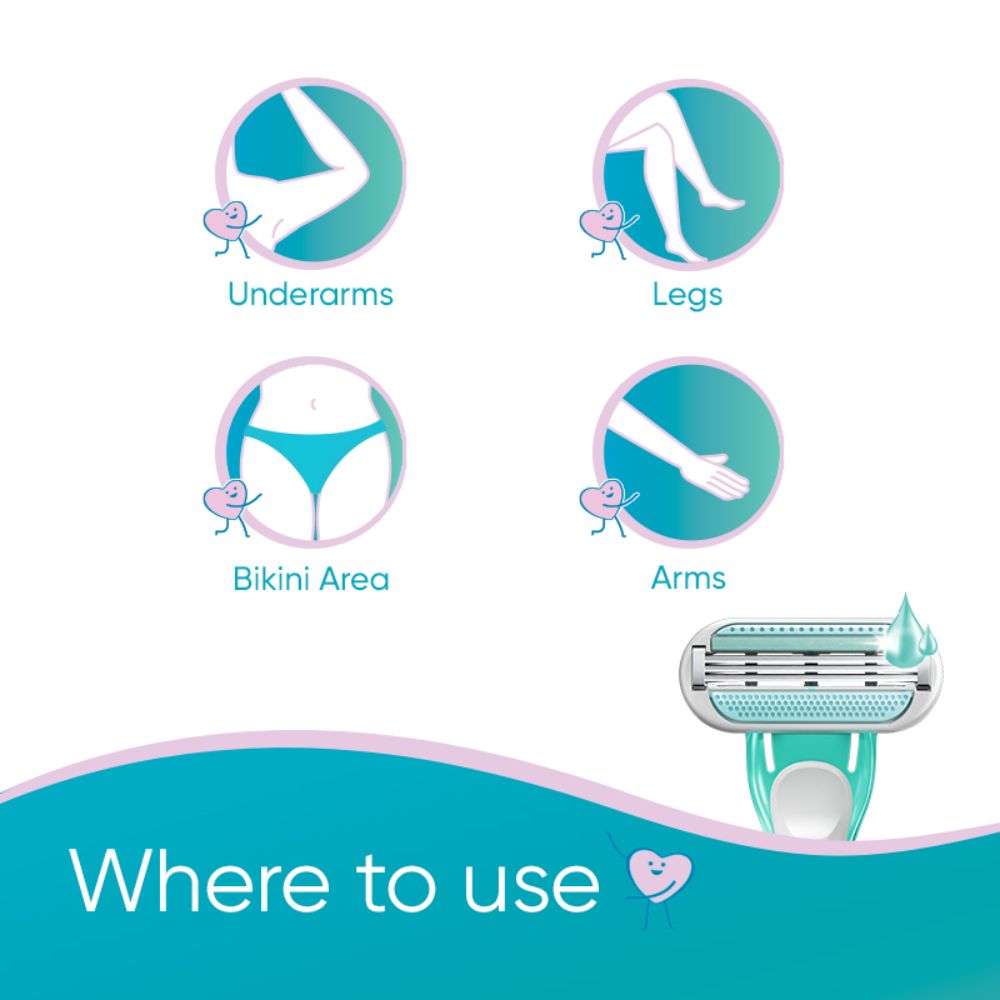 Gillette Venus Skin Love with Skin Essence Women’s Razor, 3 Count, Pack of 1 Gillette Venus Skin Love with Skin Essence Women’s Razor, 3 Count, Pack of 1