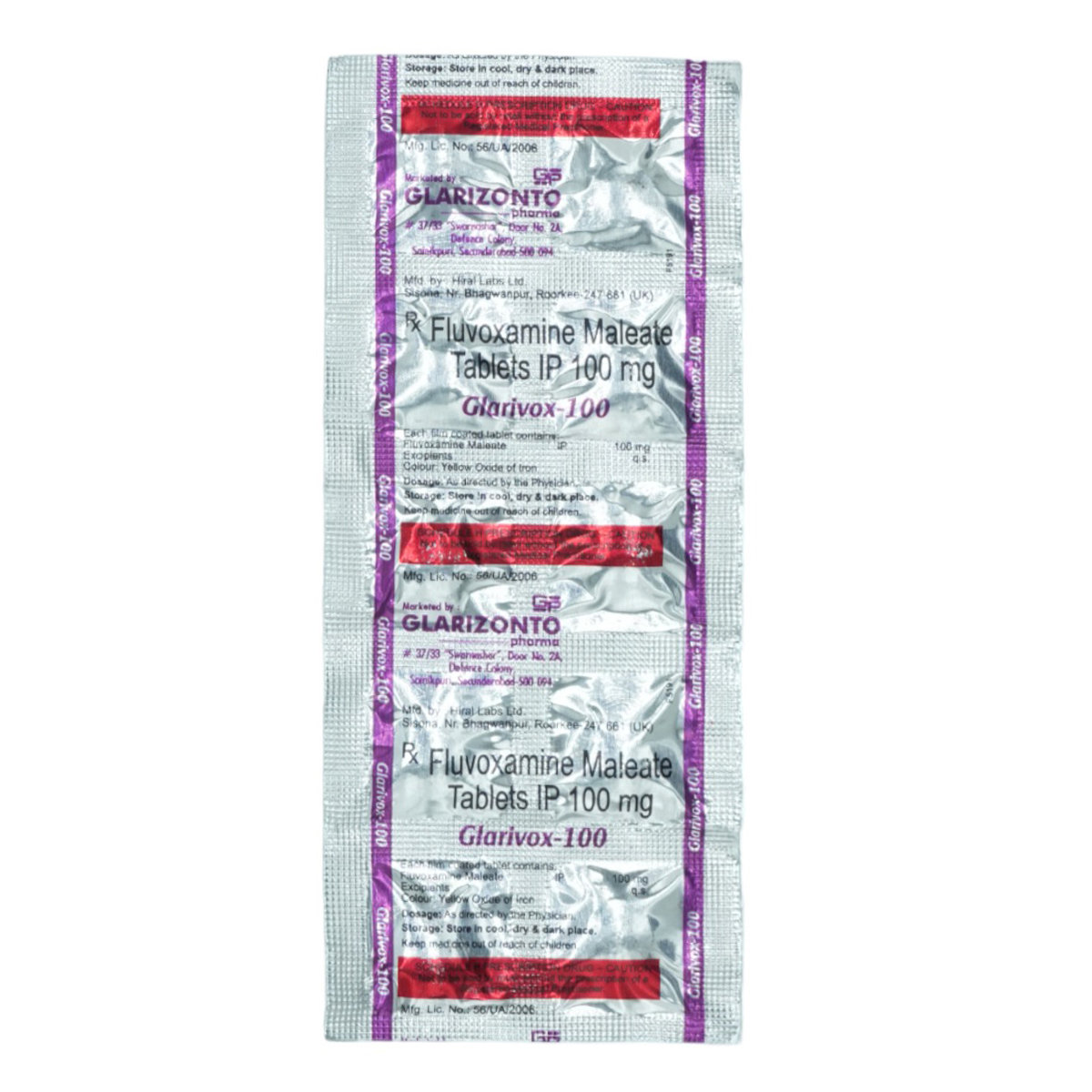 Glarivox-100 Tablet 10's, Pack of 10 TabletS Glarivox-100 Tablet 10's, Pack of 10 TabletS