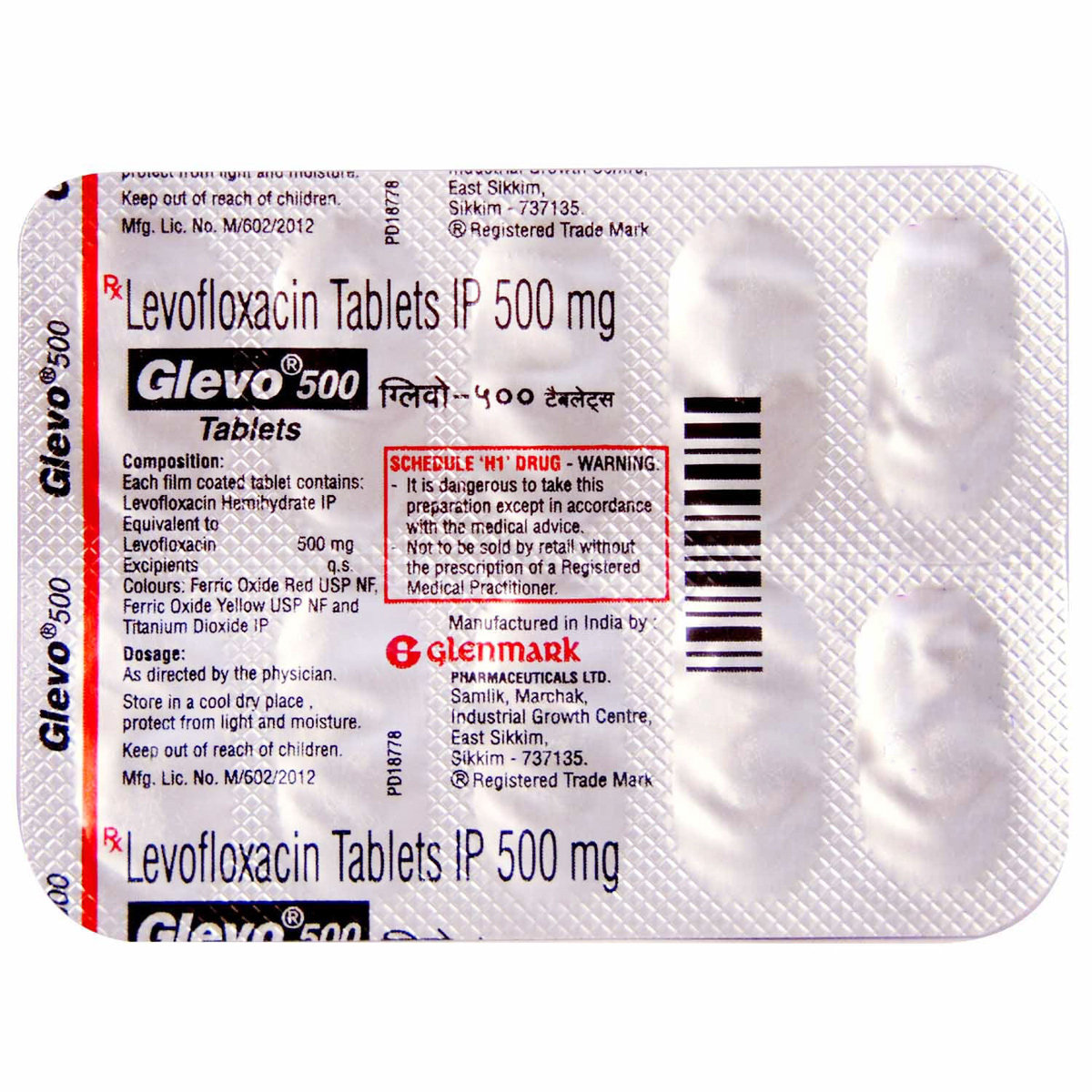 Glevo 500 Tablet 10's, Pack of 10 TABLETS Glevo 500 Tablet 10's, Pack of 10 TABLETS