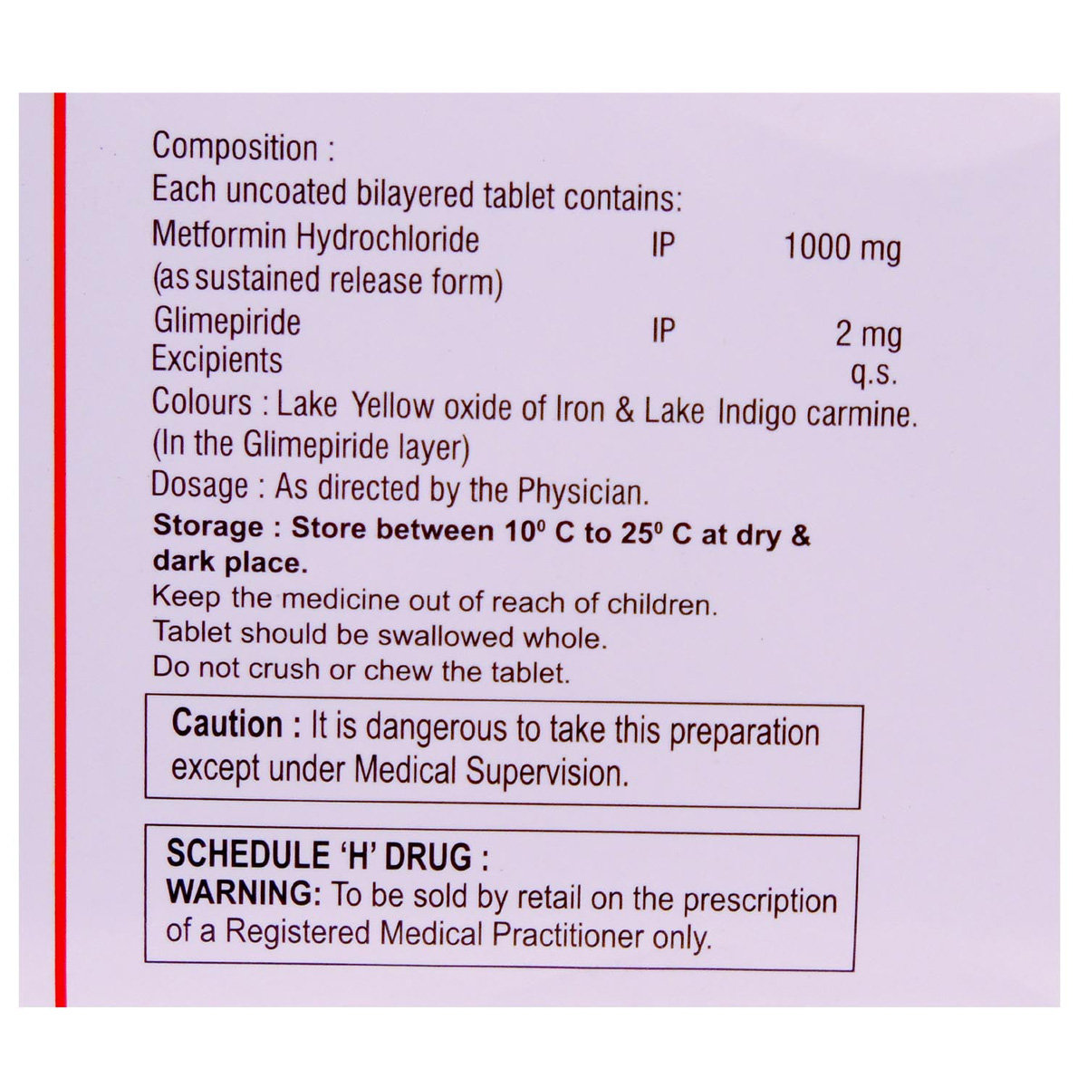 Glimisave M 2 Forte Tablet 15's, Pack of 15 TABLETS Glimisave M 2 Forte Tablet 15's, Pack of 15 TABLETS