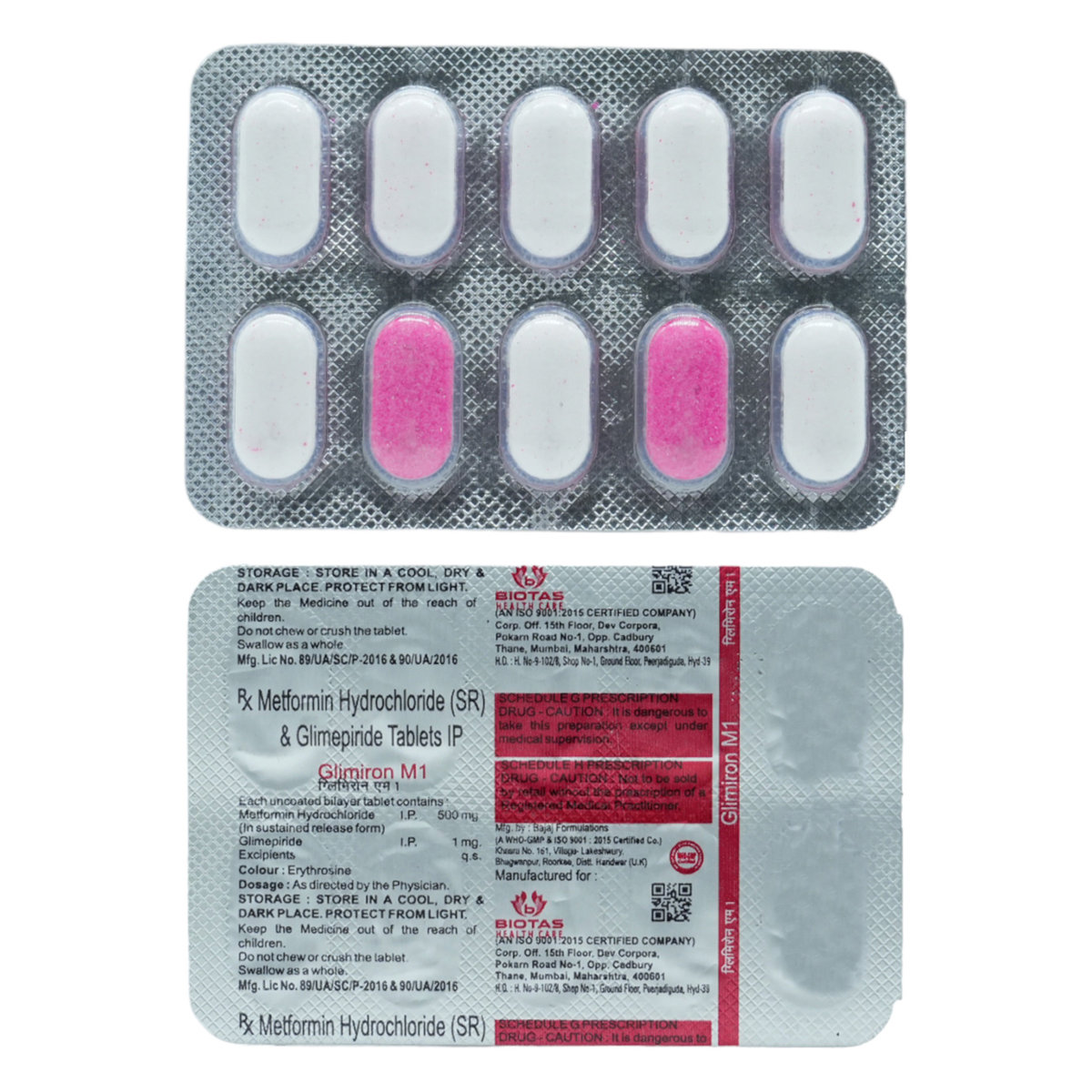Glimiron M1 Tablet 10's, Pack of 10 TABLETS Glimiron M1 Tablet 10's, Pack of 10 TABLETS