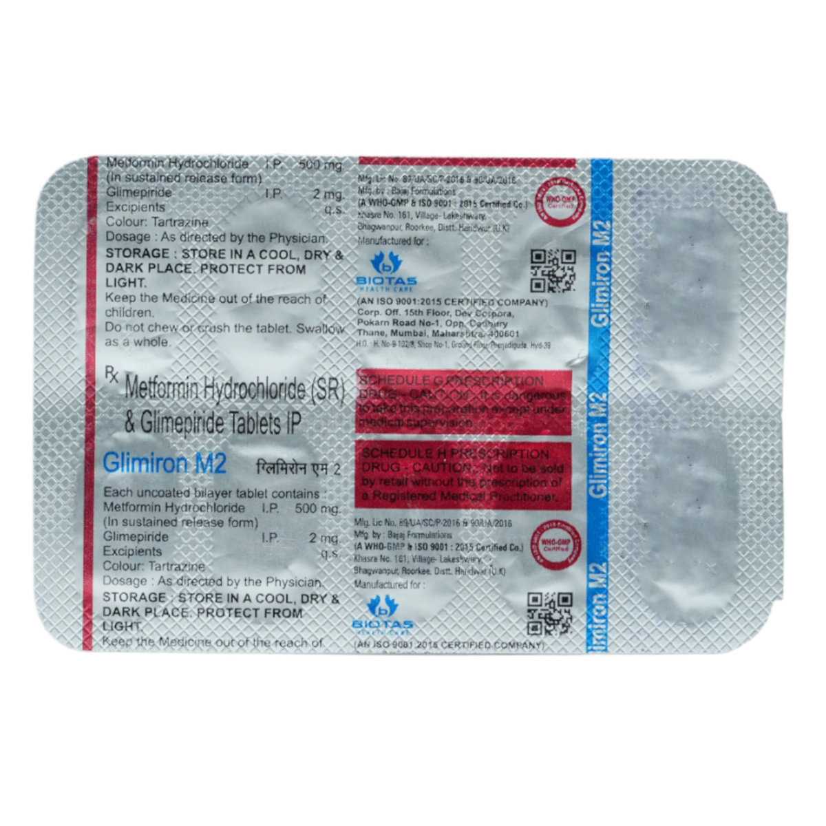 Glimiron M2 Tablet 10's, Pack of 10 TabletS Glimiron M2 Tablet 10's, Pack of 10 TabletS