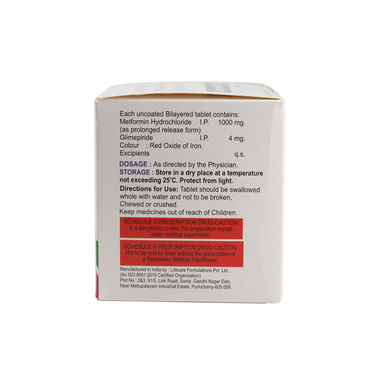 Glimiprime-M4 Tablet 15's, Pack of 15 TABLETS Glimiprime-M4 Tablet 15's, Pack of 15 TABLETS