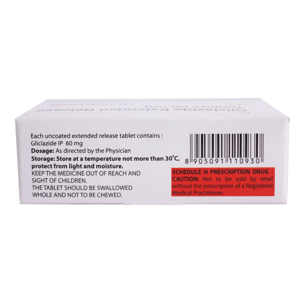 Glizid XR 60 Tablet 10's, Pack of 10 TABLETS Glizid XR 60 Tablet 10's, Pack of 10 TABLETS