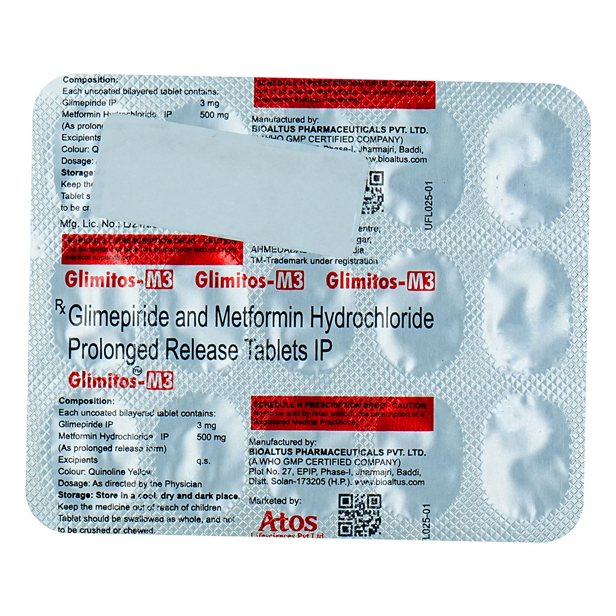 Glimitos-M3 Tablet 15's, Pack of 15 TabletS Glimitos-M3 Tablet 15's, Pack of 15 TabletS