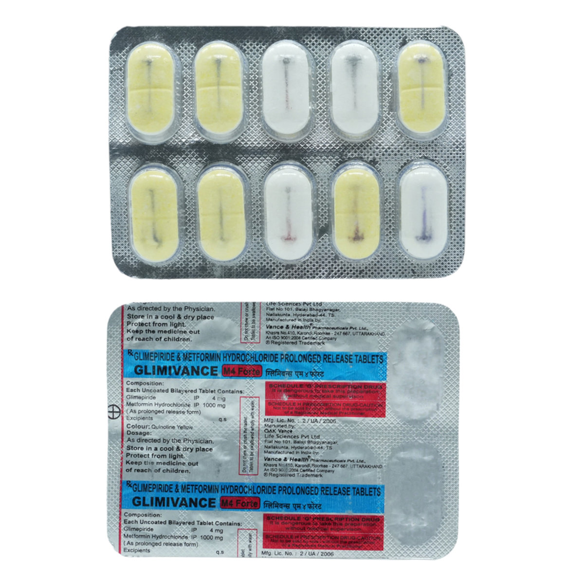 Glimivance M4 Forte Tablet 10's, Pack of 10 TabletS Glimivance M4 Forte Tablet 10's, Pack of 10 TabletS