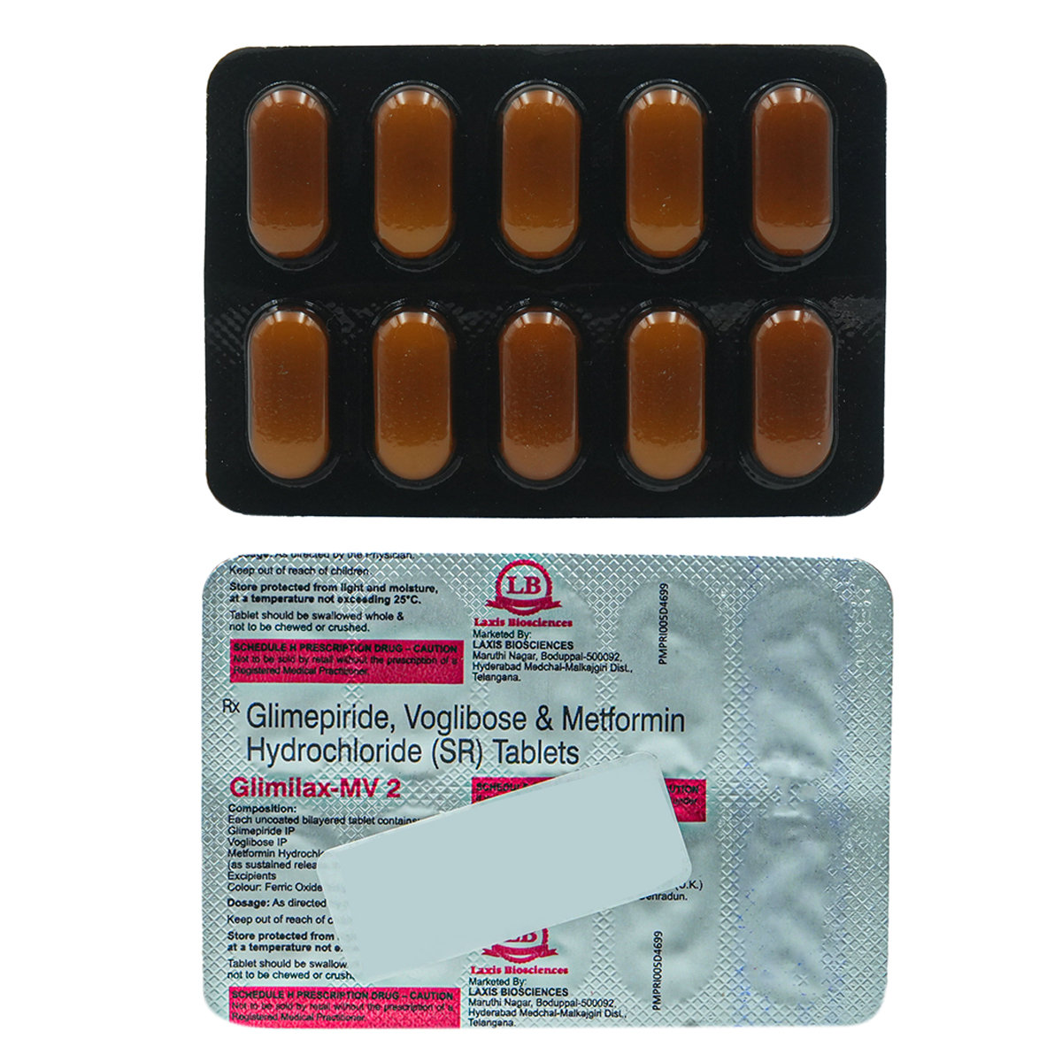 Glimilax-MV 2 Tablet 10's, Pack of 10 TABLETS Glimilax-MV 2 Tablet 10's, Pack of 10 TABLETS