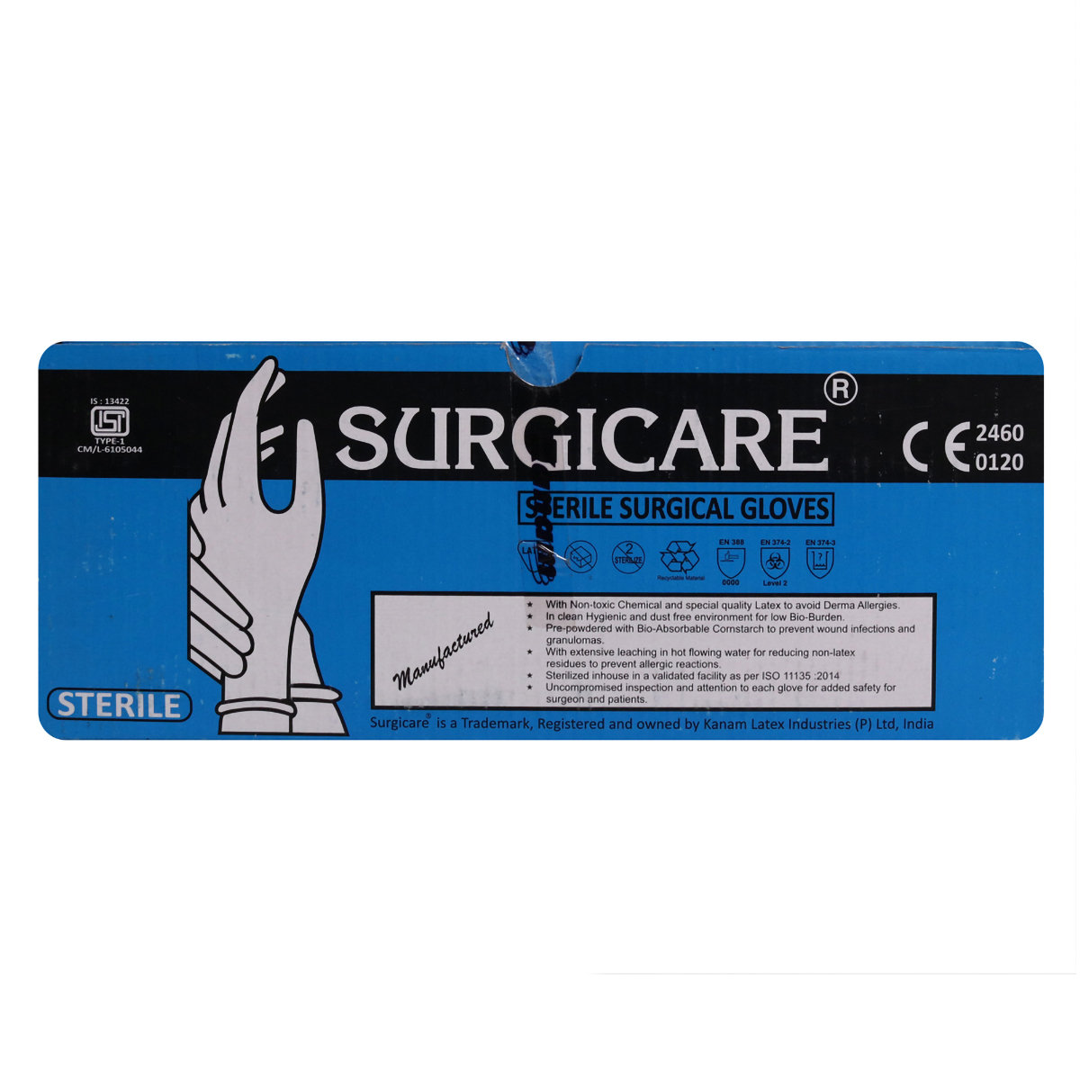 Gloves Surgicare 8.5, Pack of 1 Gloves Surgicare 8.5, Pack of 1