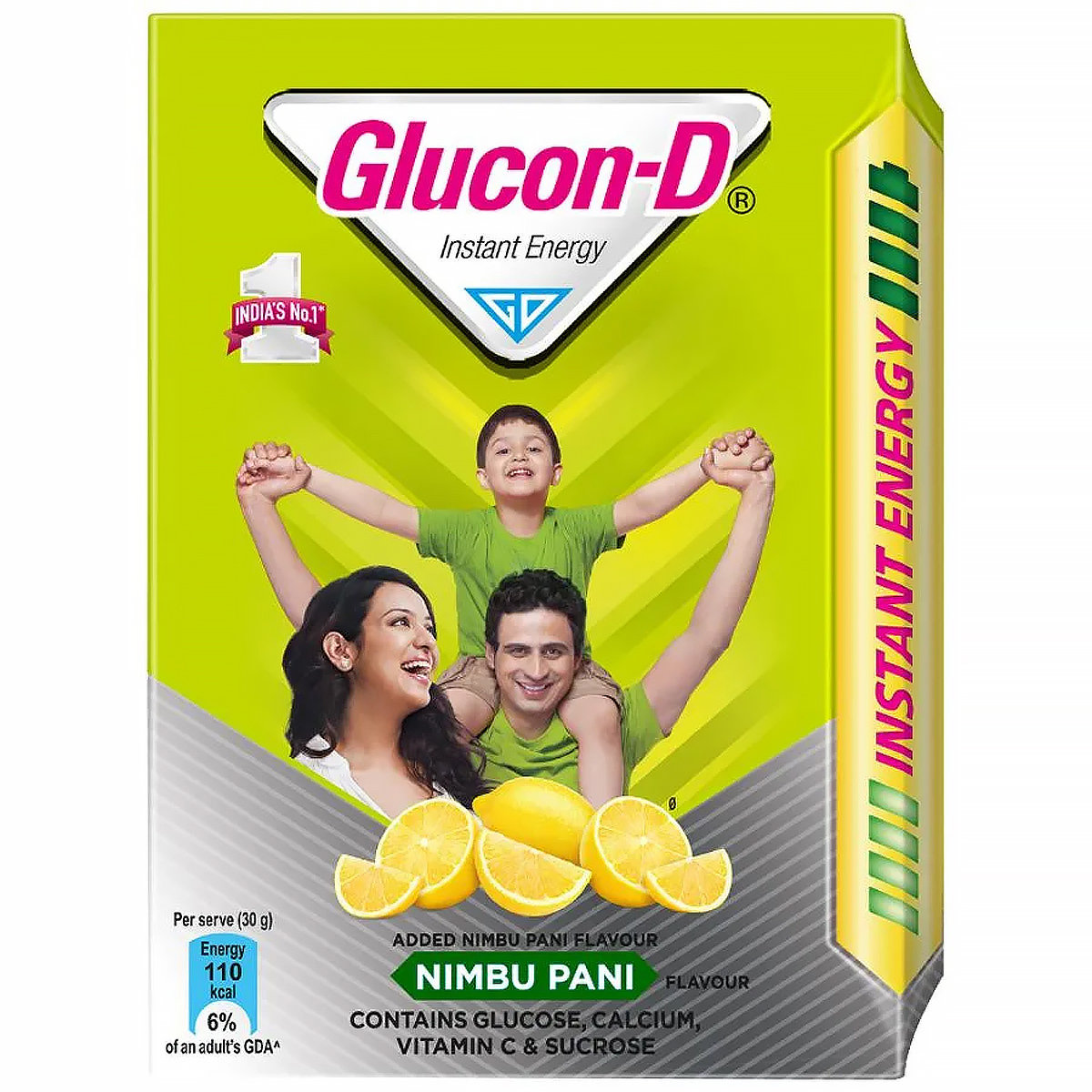 Glucon-D Instant Energy Nimbu Pani Flavour Powder, 125 gm Refill Pack, Pack of 1 Glucon-D Instant Energy Nimbu Pani Flavour Powder, 125 gm Refill Pack, Pack of 1