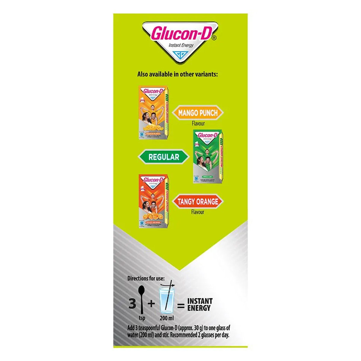 Glucon-D Instant Energy Nimbu Pani Flavour Powder, 125 gm Refill Pack, Pack of 1 Glucon-D Instant Energy Nimbu Pani Flavour Powder, 125 gm Refill Pack, Pack of 1