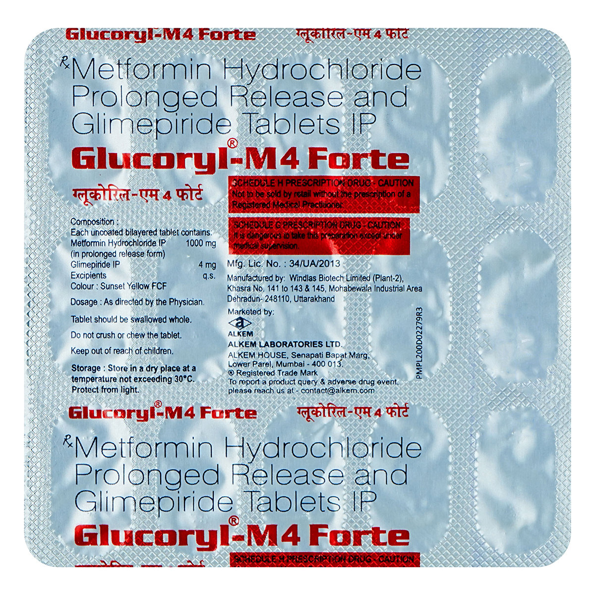 Glucoryl-M4 Forte Tablet 15's, Pack of 15 TABLETS Glucoryl-M4 Forte Tablet 15's, Pack of 15 TABLETS