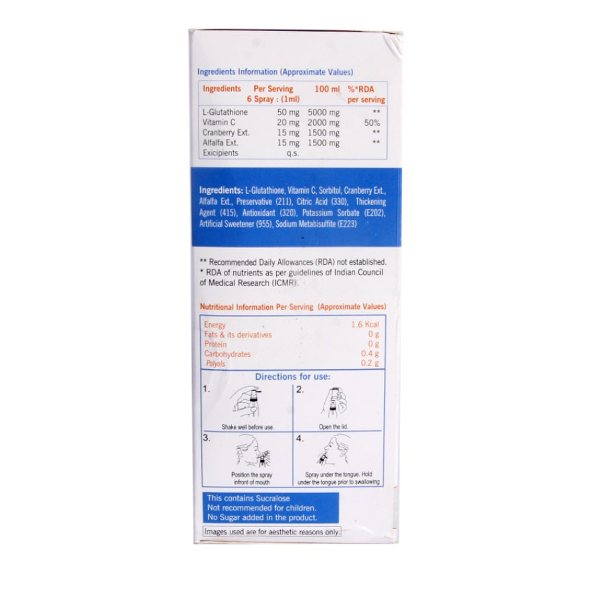 Gluteq Oral Spray 60 ml, Pack of 1 Spray Gluteq Oral Spray 60 ml, Pack of 1 Spray