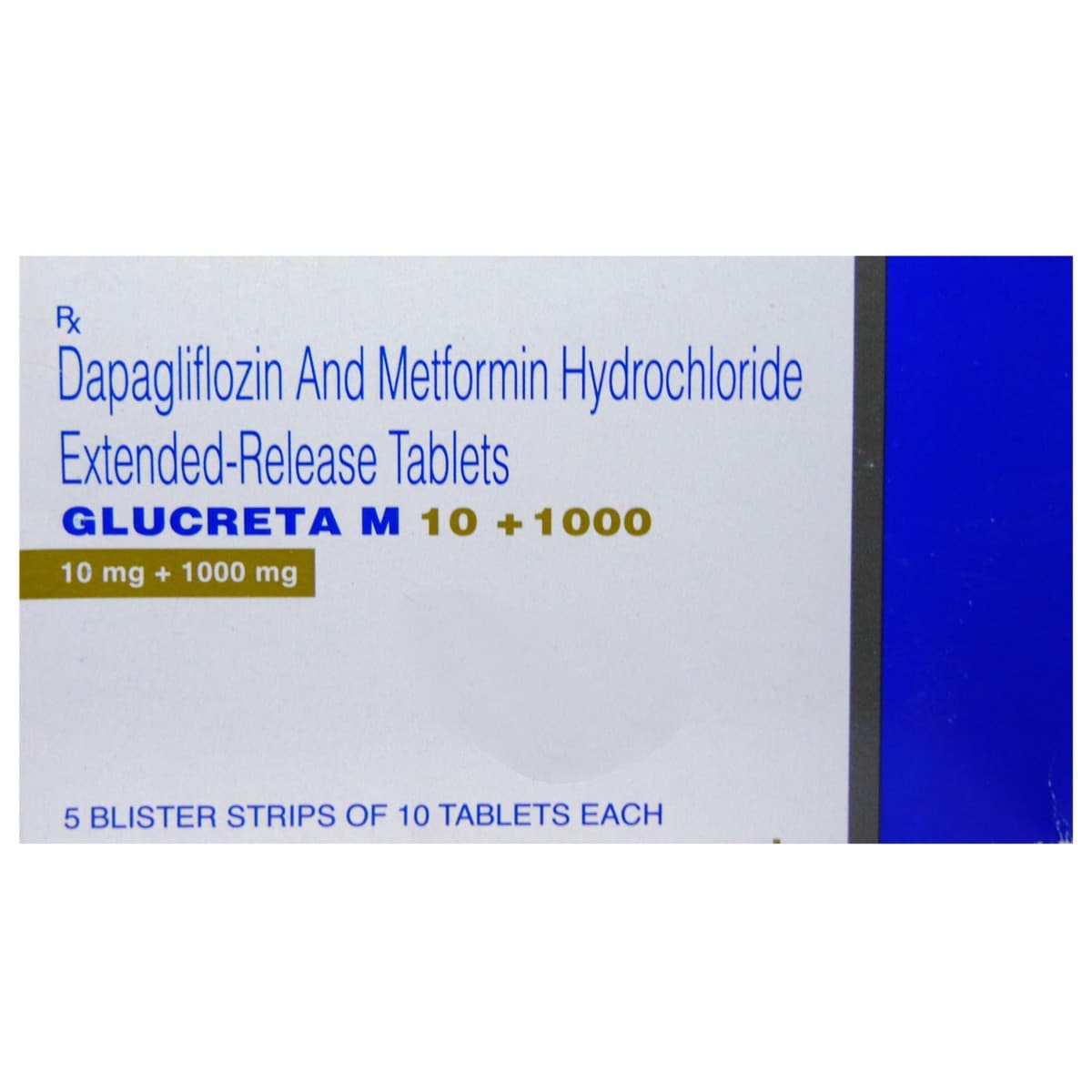 Glucreta M 10/1000 Tablet 10's, Pack of 10 TABLETS Glucreta M 10/1000 Tablet 10's, Pack of 10 TABLETS