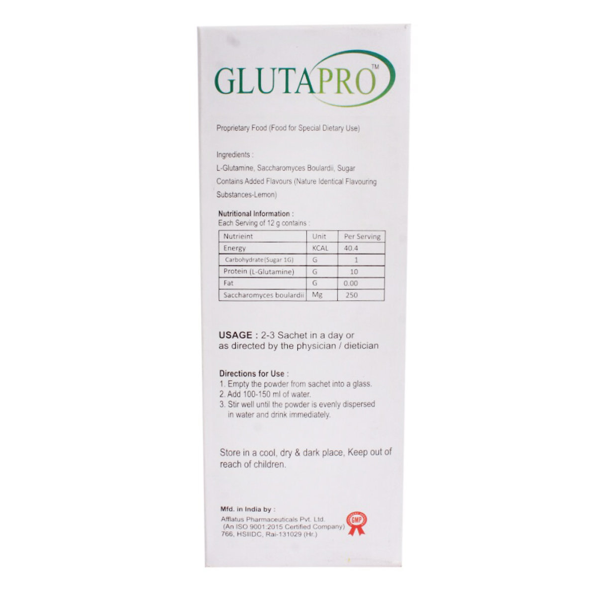 Glutapro Sachet 12 gm, Pack of 1 POWDER Glutapro Sachet 12 gm, Pack of 1 POWDER