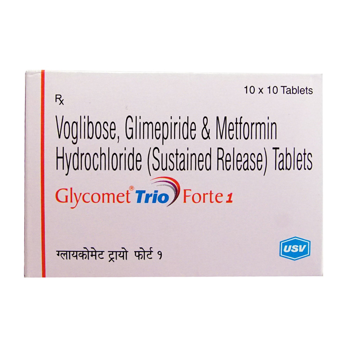 Glycomet Trio Forte 1 Tablet 10's, Pack of 10 Glycomet Trio Forte 1 Tablet 10's, Pack of 10