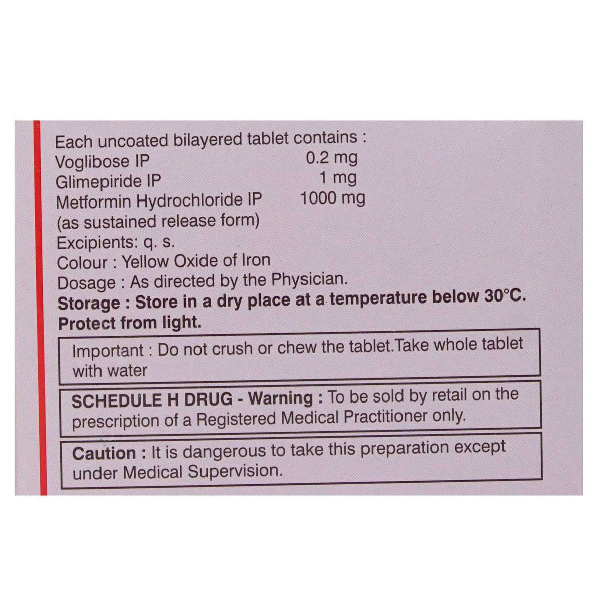 Glycomet Trio Forte 1 Tablet 10's, Pack of 10 Glycomet Trio Forte 1 Tablet 10's, Pack of 10