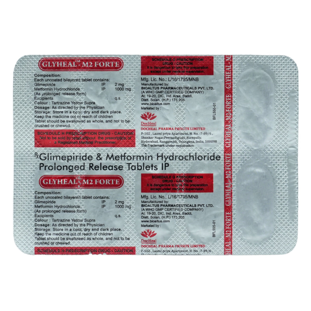 Glyheal-M2 Forte Tablet 10's, Pack of 10 TABLETS Glyheal-M2 Forte Tablet 10's, Pack of 10 TABLETS