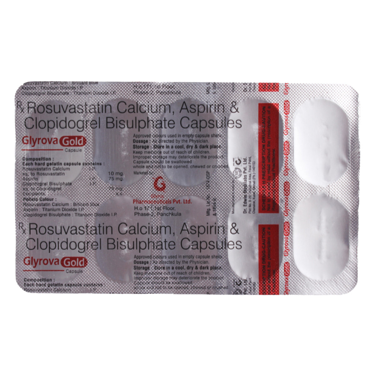 Glyrova Gold Capsule 10's, Pack of 10 CAPSULES Glyrova Gold Capsule 10's, Pack of 10 CAPSULES