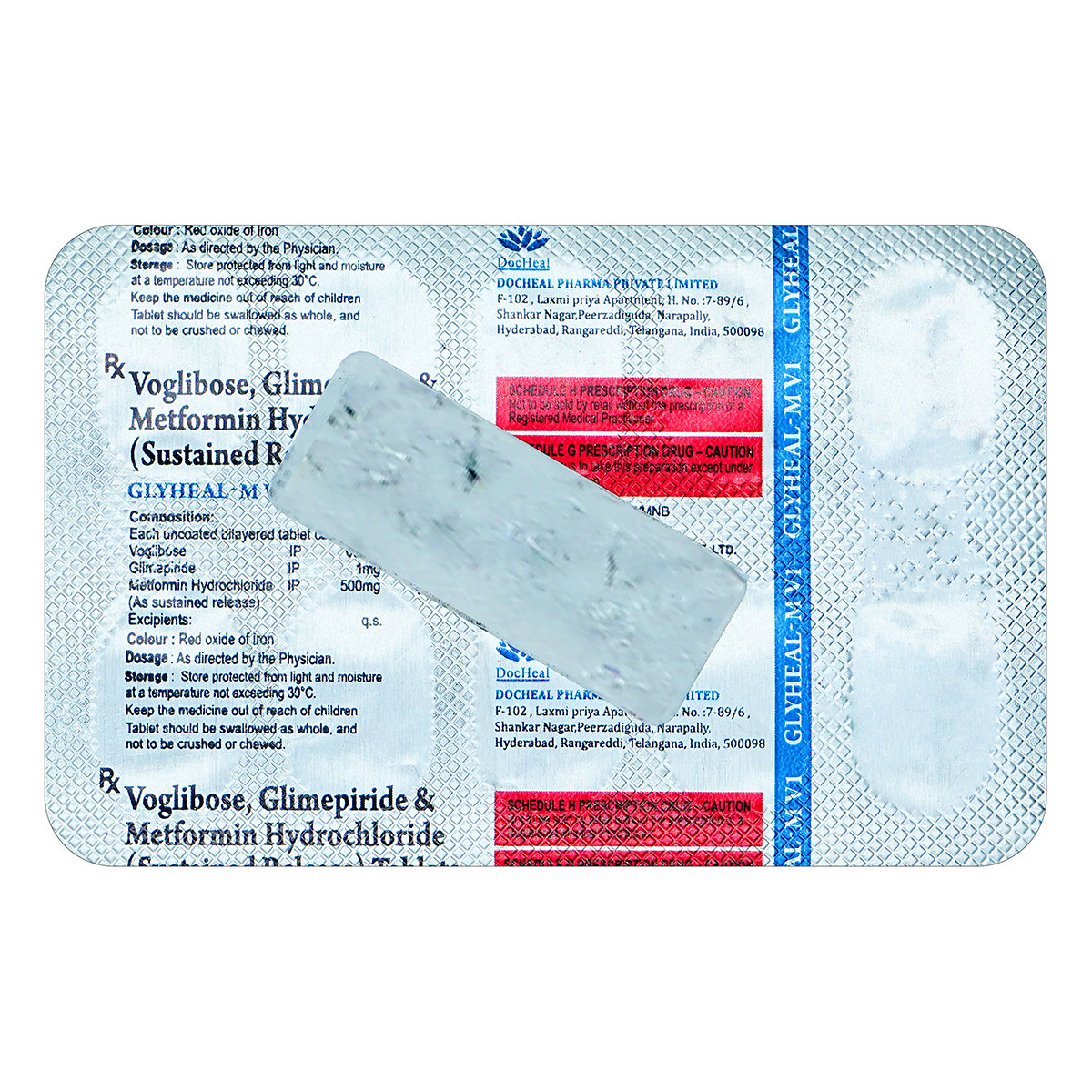 Glyheal-M V1 Tablet 10's, Pack of 10 TABLETS Glyheal-M V1 Tablet 10's, Pack of 10 TABLETS