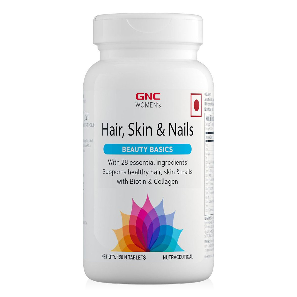 GNC Women's Hair, Skin & Nails Beauty Basics, 120 Tablets, Pack of 1 GNC Women's Hair, Skin & Nails Beauty Basics, 120 Tablets, Pack of 1