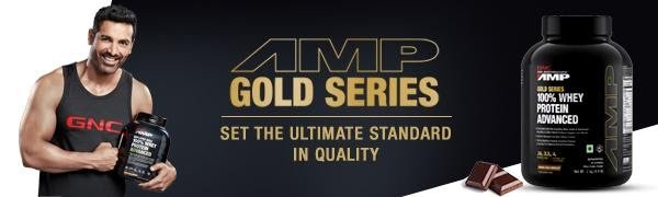 GNC AMP Gold 100% Whey Protein Advanced Double Rich Chocolate Flavour Powder, 2 kg, Pack of 1 GNC AMP Gold 100% Whey Protein Advanced Double Rich Chocolate Flavour Powder, 2 kg, Pack of 1