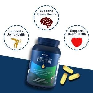 GNC Triple Strength Fish Oil, 60 Capsules, Pack of 1 GNC Triple Strength Fish Oil, 60 Capsules, Pack of 1