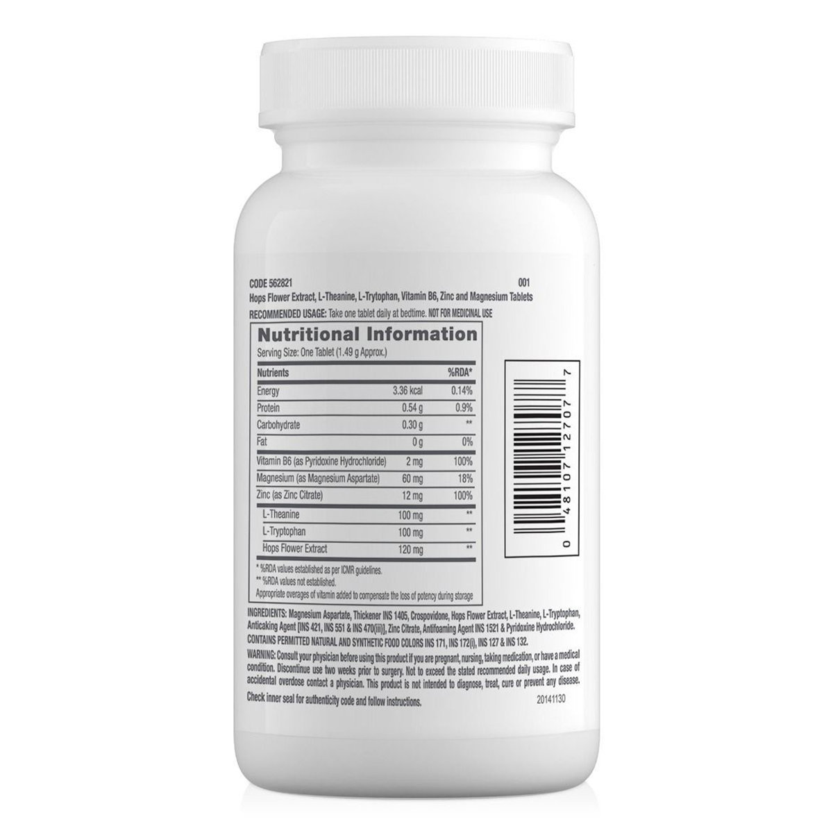 GNC Pro Performance Zinc Magnesium, 60 Tablets, Pack of 1 GNC Pro Performance Zinc Magnesium, 60 Tablets, Pack of 1