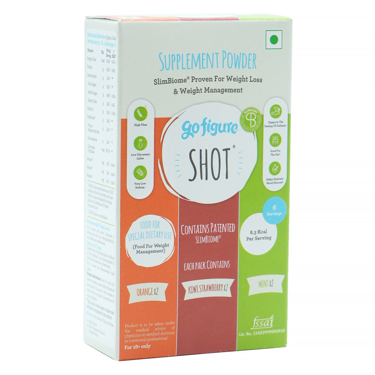 GoFigure Weight Management Shot Mixed Flavour Powder, 30 gm (6x5 gm), Pack of 1 GoFigure Weight Management Shot Mixed Flavour Powder, 30 gm (6x5 gm), Pack of 1