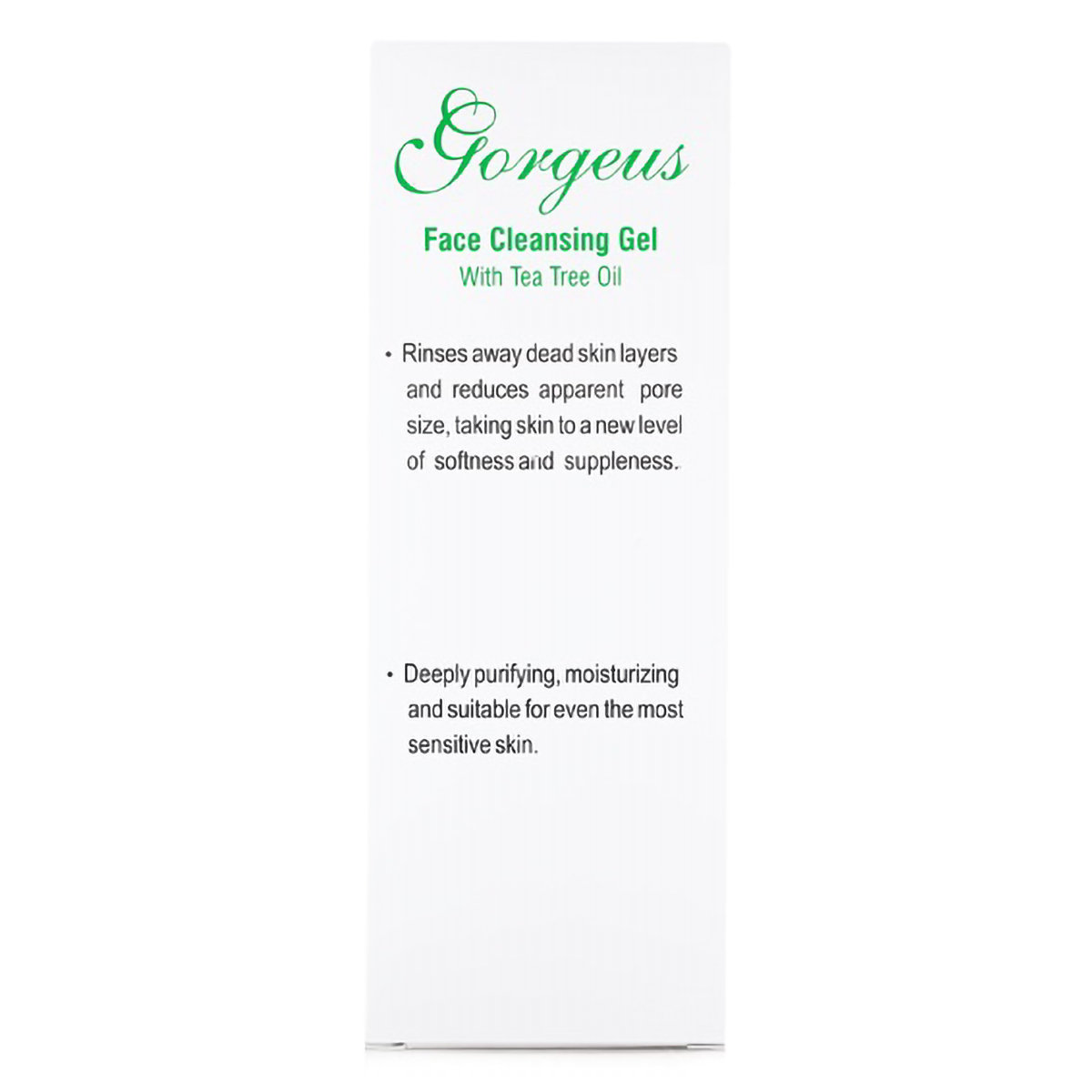 Gorgeus Face Cleansing Gel 50 gm | With Tea Tree Oil | Deeply Purifies & Moisturisess | For All Skin Type, Pack of 1 Gorgeus Face Cleansing Gel 50 gm | With Tea Tree Oil | Deeply Purifies & Moisturisess | For All Skin Type, Pack of 1