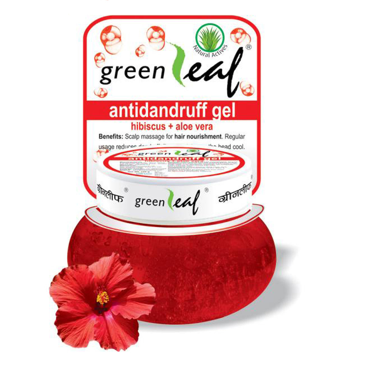 Green Leaf Anti-Dandruff Hibiscus + Aloe Vera Hair Gel, 120 gm, Pack of 1 Green Leaf Anti-Dandruff Hibiscus + Aloe Vera Hair Gel, 120 gm, Pack of 1